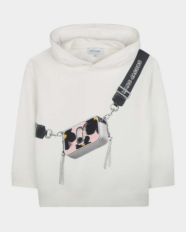 Kid's Graphic Print French Terry Hoodie, Size 2-4